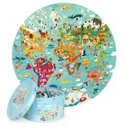 BOPPI, Puzzle okrągłe 58 cm - Mapa świata 150 elem.