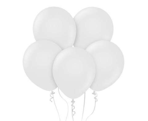 Balony Beauty&Charm pastelowe białe 12" 50 szt CB-PBI5