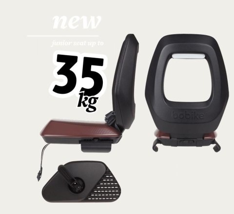 Fotelik row. Bobike Junior ONE black/dark grey