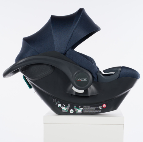 M.Zero i-Size MAST Swiss Design fotelik samochodowy do ok. 15 miesięcy (40-80 cm) - Blueberry