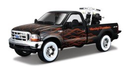 MAISTO 32181 Harley Davidson Ford Super Duty pick-up 2002 samochód + FXSTB 1:24 p6