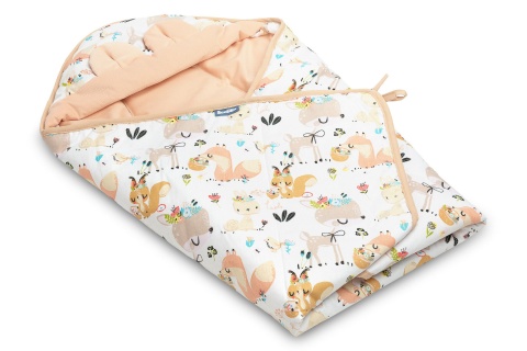 Sensillo Otulacz do fotelika Velvet XL - PIKNIK BRZOSKWINIOWY