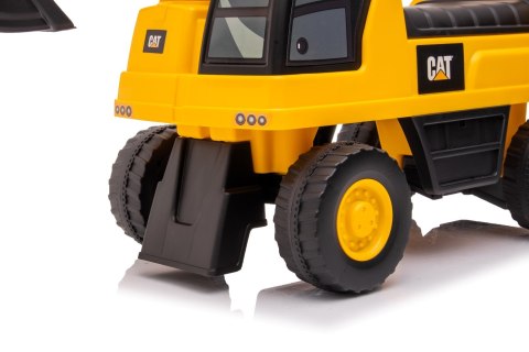 Jeździk pchacz chodzik KOPARKA kołowa CAT dla dziecka żółty, 50(73)x28x42(46)cm