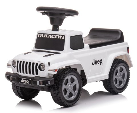 Jeździk pchacz chodzik dla dziecka JEEP Rubicon Gladiator biały, 61x28x42 cm