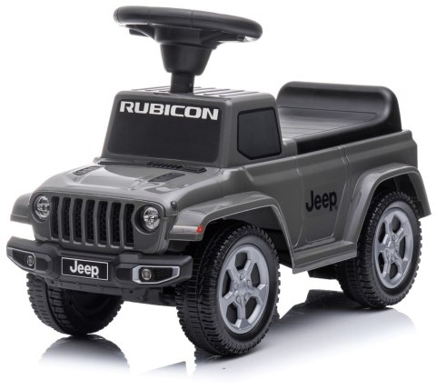 Jeździk pchacz chodzik dla dziecka JEEP Rubicon Gladiator szary, 61x28x42 cm