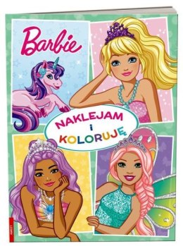 Książeczka Naklejam i koloruję. Barbie Dreamtopia NAK-1402