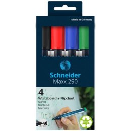 Markery do tablic SCHNEIDER Maxx 290, 2-3mm, 4szt., blister