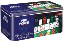 Pro Poker Texas Hold'em gra Tactic metalowa puszka