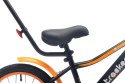 Rowerek dla chłopca 14 cali Tracker bike z pchaczem neon pomarańczowy