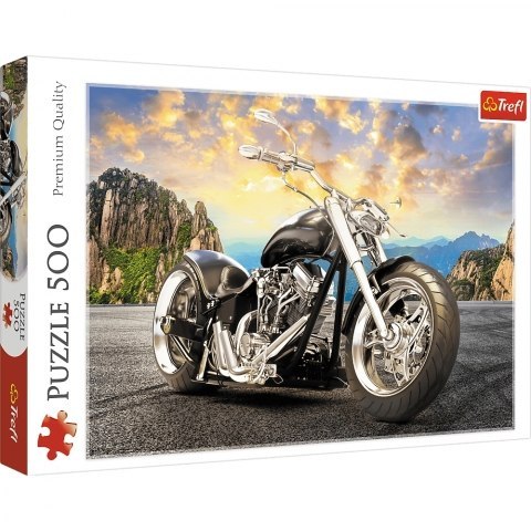 TREFL 37384 Puzzle 500 Czarny motocykl