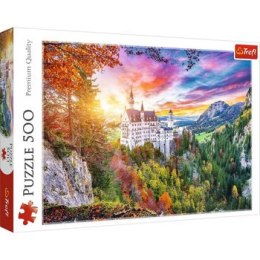 TREFL 37427 Puzzle 500 Widok na zamek Neuschwanstein Niemcy