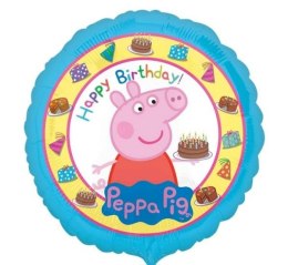Balon foliowy 18'' CIR - Peppa Pig Happy Birthday 3159201 Godan