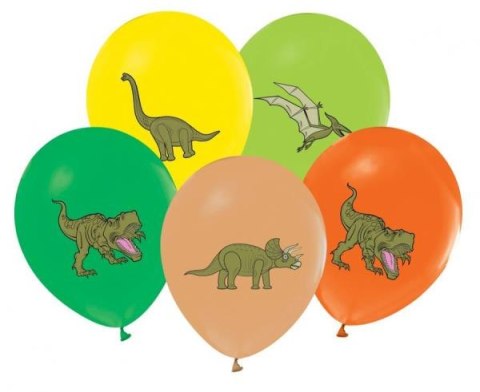 Balony dinozaury 5 sztuk 12"/30cm Godan