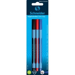 Długopis SCHNEIDER Slider Edge, XB, 3szt., blister