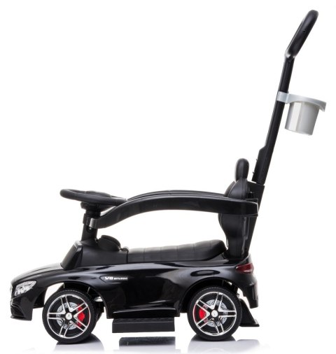Jeździk pchacz chodzik dla dziecka Mercedes C-Class z popychaczem i podnóżkiem czarny