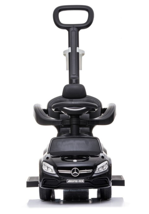 Jeździk pchacz chodzik dla dziecka Mercedes C-Class z popychaczem i podnóżkiem czarny