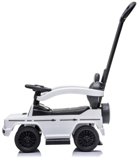 Jeździk pchacz chodzik dla dziecka Mercedes Benz G Klasa z popychaczem biały