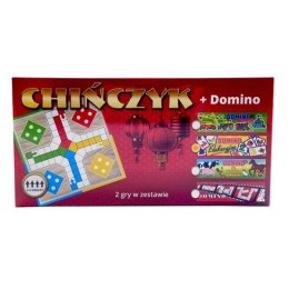 Chińczyk - gra planszowa + domino MONEKS