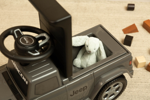 Jeździk dziecięcy Jeep Rubicon Grey Toyz terenowy design 1 do 3 lat.