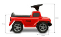 Jeździk dziecięcy Jeep Rubicon Grey Toyz terenowy design 1 do 3 lat.