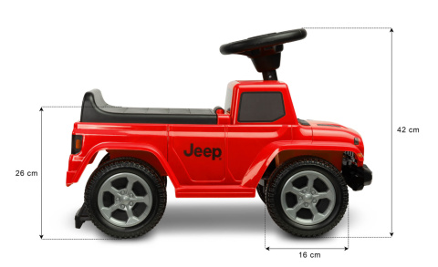 Jeździk dziecięcy Jeep Rubicon Pink Toyz terenowy design 1 do 3 lat.