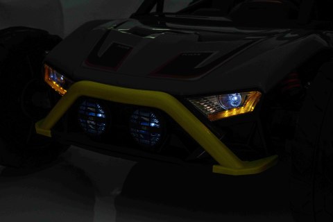 Auto Buggy Racing 5 na akumulator dla dzieci +3. Szary + Silniki 2x200W + Pilot + Wolny Start