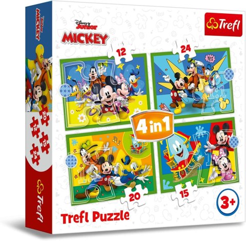 TREFL 34616 Puzzle 4w1 Wśród przyjaciół