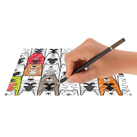 Pocztówki do kolorowania 20 arkuszy, 350 gsm, 2 rodzaje