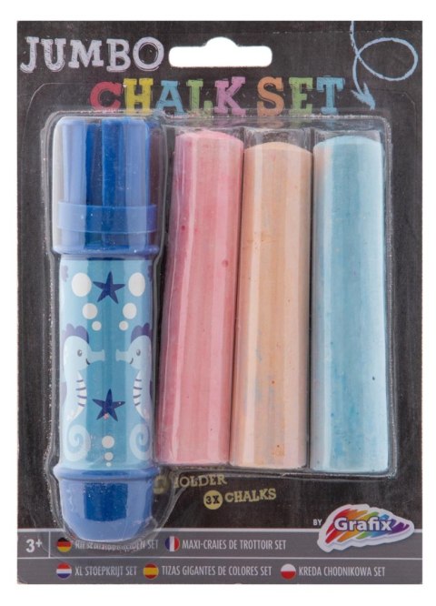 Uchwyt na kredę Jumbo + 3 kredy