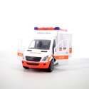 AMBULANS 28 CM. Z OTWIERANYMI DRZWIAMI, ŚWI. I DZW