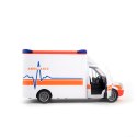 AMBULANS 28 CM. Z OTWIERANYMI DRZWIAMI, ŚWI. I DZW