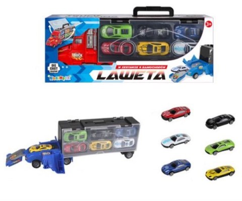 Auto truck laweta + 6 autek sportowych 1007724