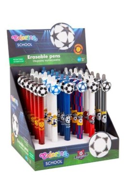 Długopis wymazywalny 0,5mm niebieski Football Colorino School 17309 p36 mix cena za 1 szt