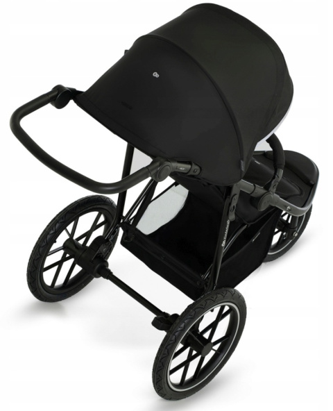 HELSI Kinderkraft Sportowy trójkołowy wózek do biegania do 22 kg - DEEP BLACK