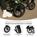 HELSI Kinderkraft Sportowy trójkołowy wózek do biegania do 22 kg - DUST GREY