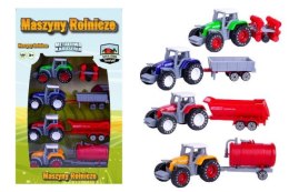 Traktor z maszynami 4 sztuki zestaw 1004129