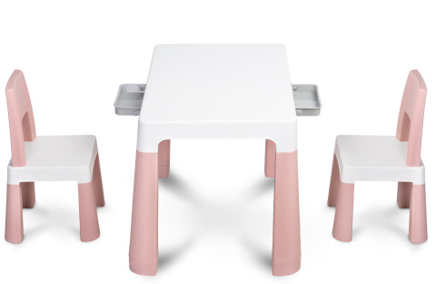 Wszechstronny dziecięcy stoliczek MONTI Toyz - PINK