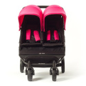 EASY TWIN 2.0 Baby Monsters wózek bliźniaczy - wersja spacerowa pink