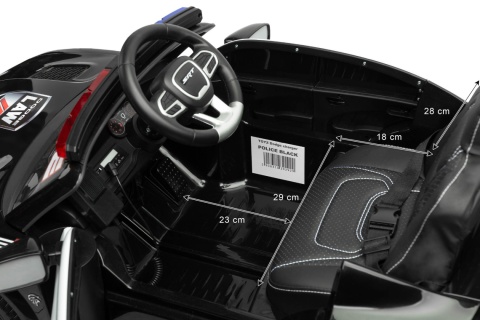 Dodge Charger Police Toyz akumulatorowiec pojazd na akumulator - Black