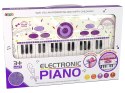 Elektryczne Pianino Keyboard Dla Dzieci Różowy Nuty USB MP3