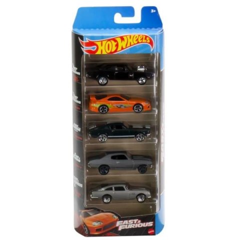 Hot Wheels Szybcy i Wściekli Samochodziki 5-pak HND08 MATTEL