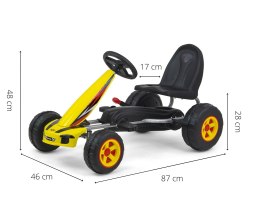 MILLY MALLY 3130 Gokart na pedały Viper Yellow