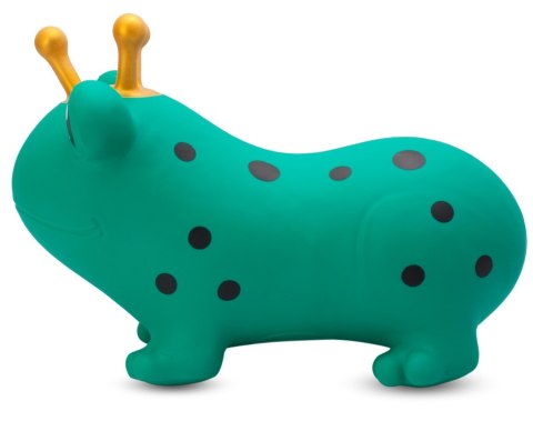 Skoczek gumowy dla dzieci ŻABA 55 cm zielony do skakania z pompką