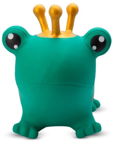 Skoczek gumowy dla dzieci ŻABA 55 cm zielony do skakania z pompką