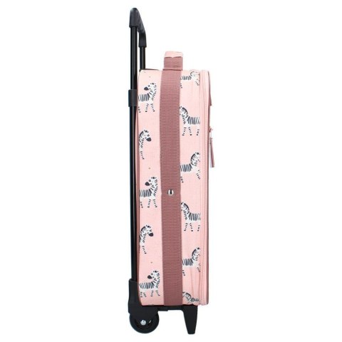 Walizka dziecięca KIDZROOM Zebra pink