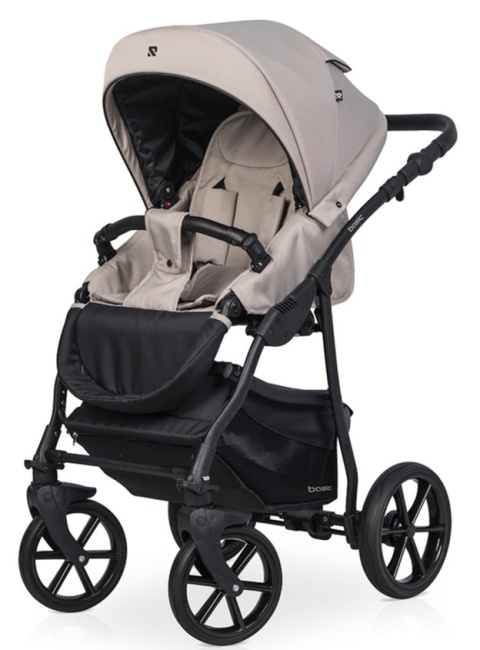 RIKO BASIC Wózek głęboko-spacerowy 2w1 - CAPPUCCINO