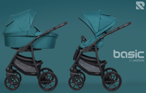 RIKO BASIC Wózek głęboko-spacerowy 2w1 - LAGOON