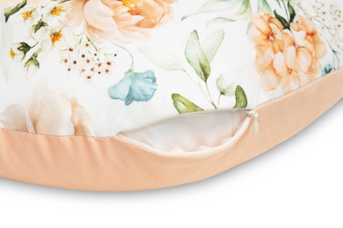 Rogal do karmienia Velvet Sensillo - PIWONIA BRZOSKWINIOWY