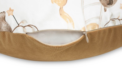 Rogal do karmienia Velvet Sensillo - SEN BEŻOWY