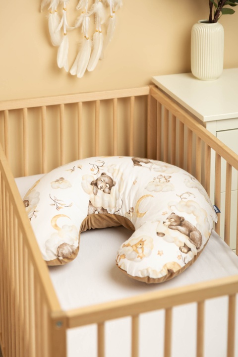 Rogal do karmienia Velvet Sensillo - SEN BEŻOWY